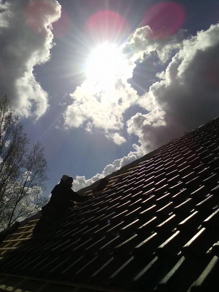 michaela op het dak mei 2015